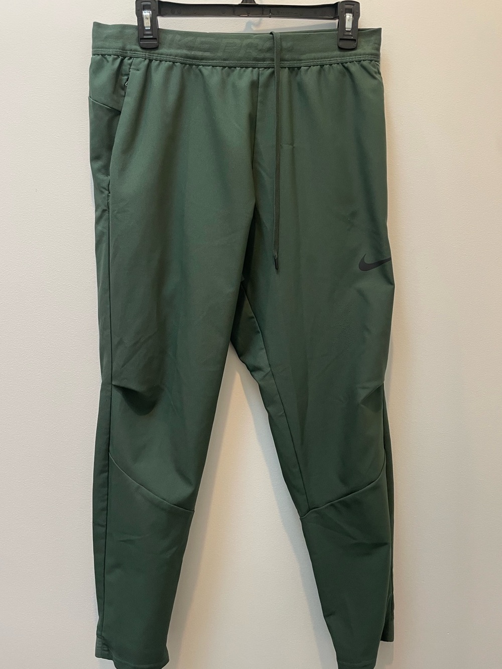Nike Pro Flex Vent Dri-Fit Performance Joggers Size Medium Olive Green